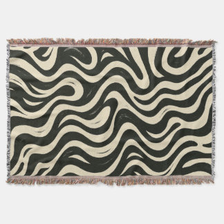 Groovy swirl throw blanket