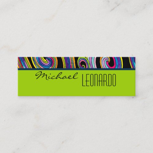 Groovy Swirls ~ UNISEX Business Card/ Calling Card