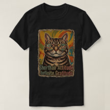 Groovy Tabby Cat Glasses Retro Patch Art