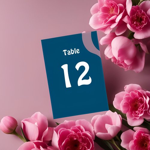 Groovy Table Number _ Elegance Splash of Colors
