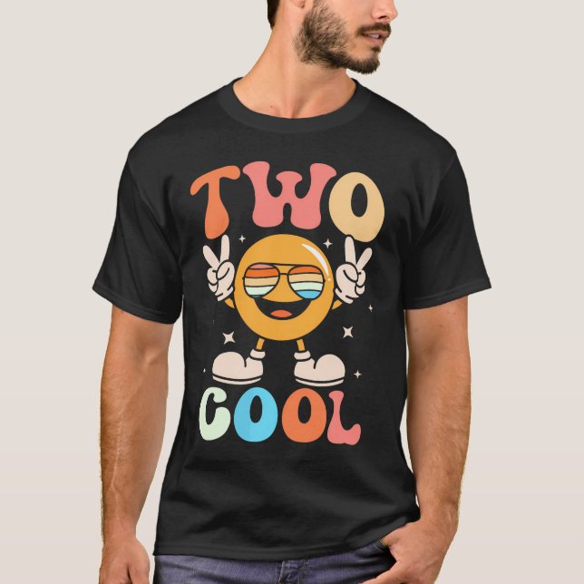 Groovy TCool 2 Years Old 2Nd Birthday Boys Girls   T-Shirt (Front)