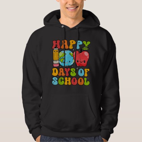 Groovy Teacher 100 Days of School Kids Adult Happy Hoodie