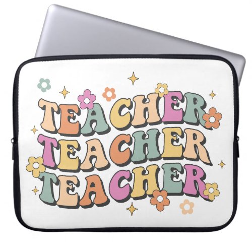 Groovy Teacher Laptop Sleeve