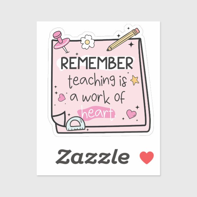 Groovy Teacher Quote Reminders Stickers (Sheet)