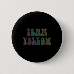 Groovy Team Yellow War Game 60s Go Summer Camp Hip Button