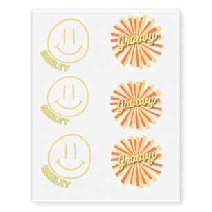 Groovy Temporary Tattoos