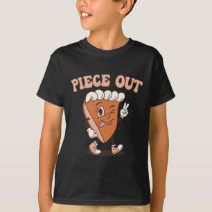 Groovy Thankful Pumpkin Pie Retro Piece Out Thanks T-Shirt