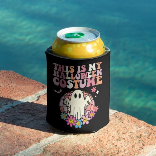 Groovy This Is My Halloween Costume Retro Can Cooler