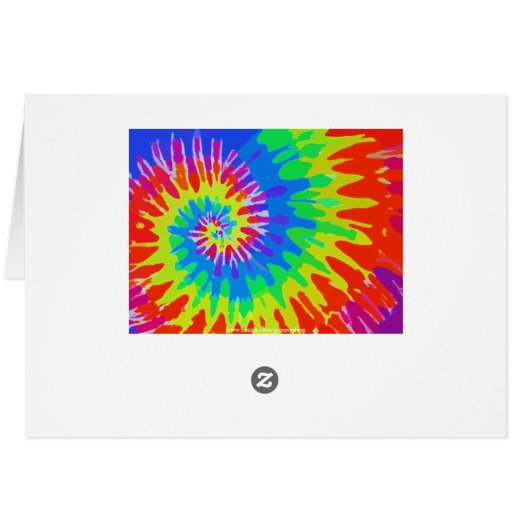 Groovy Tie-Dye Card (Back Horizontal)