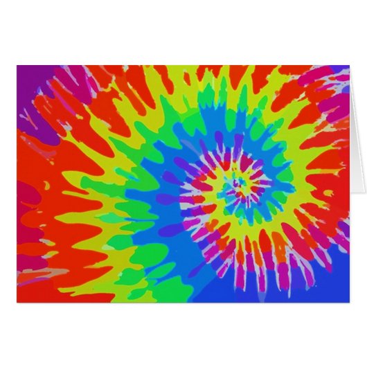Groovy Tie-Dye Card (Front Horizontal)