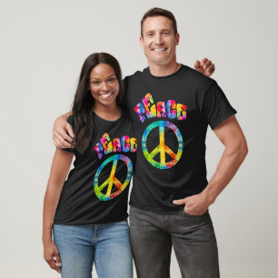 Groovy Tie Dye Peace Sign T-Shirt