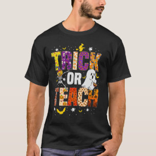 Groovy Trick Or Teach Teacher Halloween Costume 20 T-Shirt