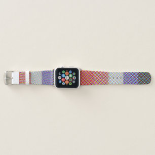 Groovy Trippy Abstract Cupioromantic Pride Flag Apple Watch Band