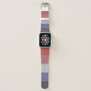 Groovy Trippy Abstract Cupioromantic Pride Flag Apple Watch Band