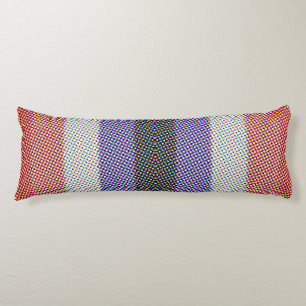 Groovy Trippy Abstract Cupioromantic Pride Flag Body Pillow