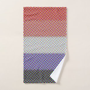 Groovy Trippy Abstract Cupioromantic Pride Flag Hand Towel