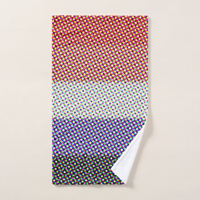 Groovy Trippy Abstract Cupioromantic Pride Flag Hand Towel (Hand Towel)