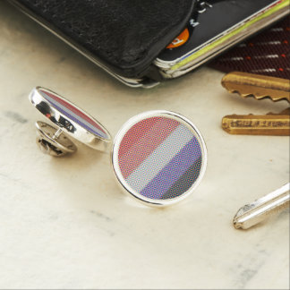 Groovy Trippy Abstract Cupioromantic Pride Flag Lapel Pin