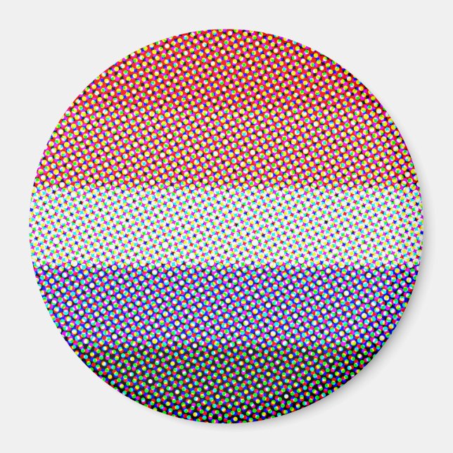 Groovy Trippy Abstract Cupioromantic Pride Flag Magnet (Front)