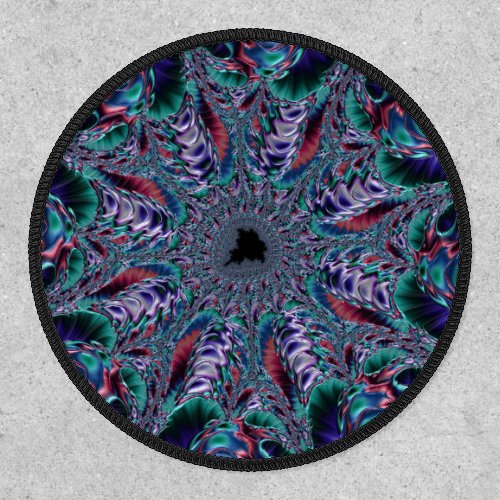 Groovy Trippy Funky Psychedelic Fractal Art Patch