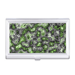 Groovy Trippy Grungy Funky Abstract Agender Pride Business Card Case