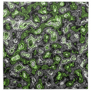 Groovy Trippy Grungy Funky Abstract Agender Pride Cloth Napkin