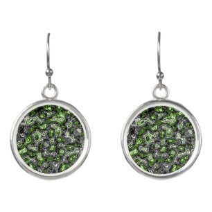 Groovy Trippy Grungy Funky Abstract Agender Pride Earrings