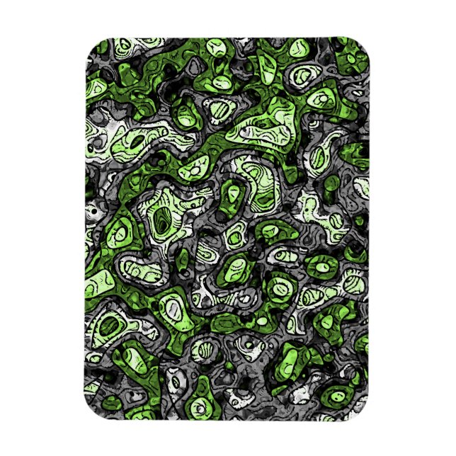 Groovy Trippy Grungy Funky Abstract Agender Pride Magnet (Vertical)