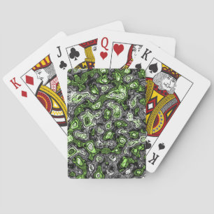 Groovy Trippy Grungy Funky Abstract Agender Pride Poker Cards