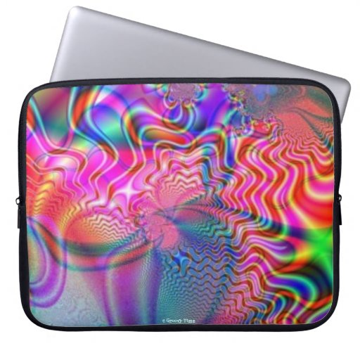 GROOVY TRIPPY PSYCHEDELIC LAPTOP SLEEVE - GIFTS | Zazzle