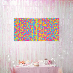 Groovy Trippy Squiggly Quirky Pansexual Pride Banner