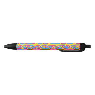 Groovy Trippy Squiggly Quirky Pansexual Pride Pen