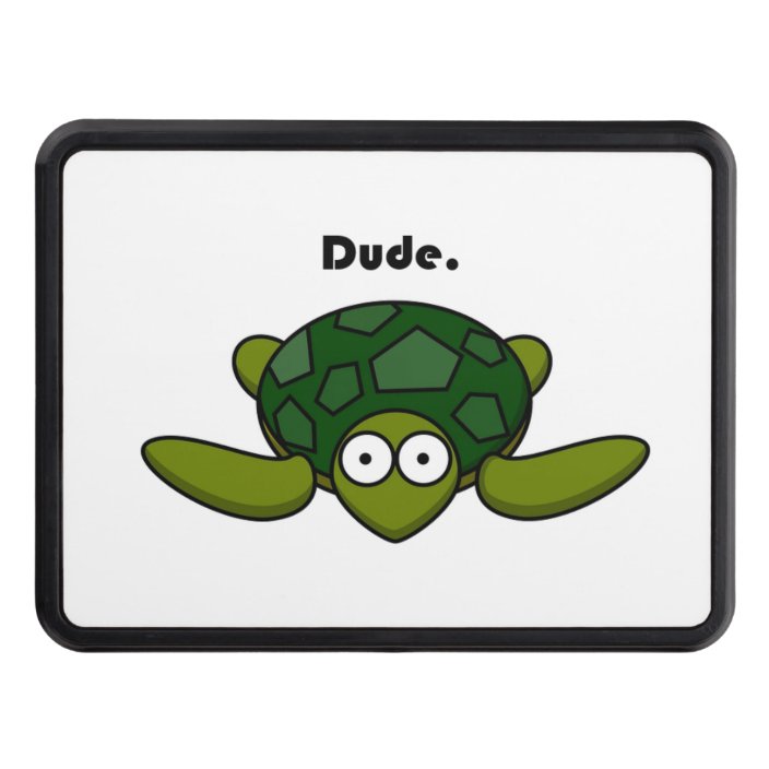 Groovy Turtle Dude Cartoon Tow Hitch Cover | Zazzle.com