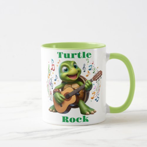 Groovy Turtle Jamming Out Mug