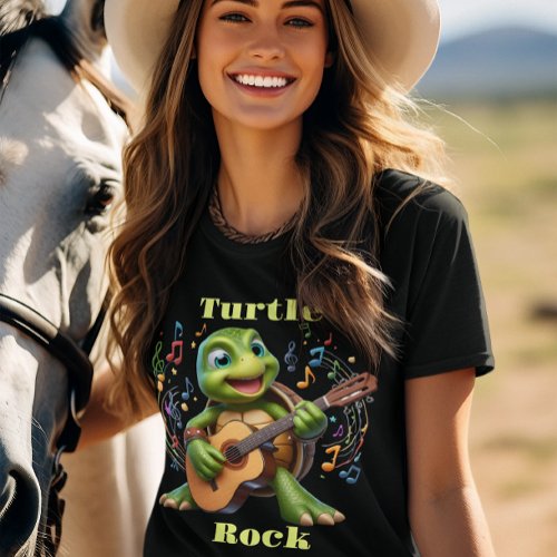 Groovy Turtle Jamming Out T_Shirt