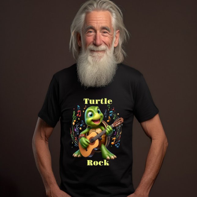 Groovy Turtle Jamming Out T-Shirt (Creator Uploaded)