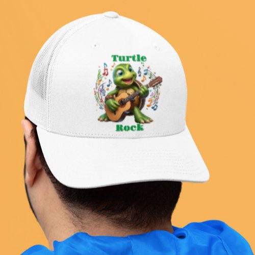 Groovy Turtle Jamming Out Trucker Hat