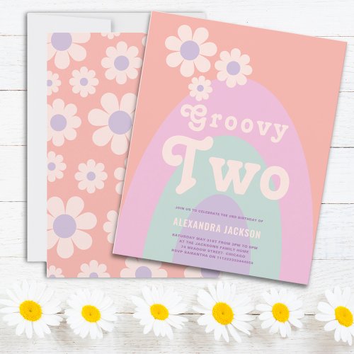 Groovy Two Retro Daisy Arch Birthday Party Budget