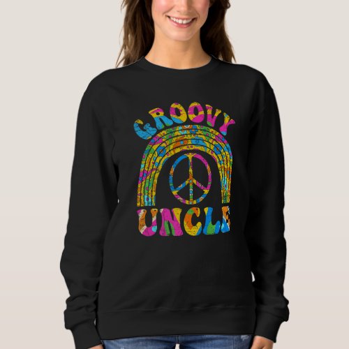 Groovy Uncle 70s Aesthetic 1970s Retro Uncle Hipp Sweatshirt