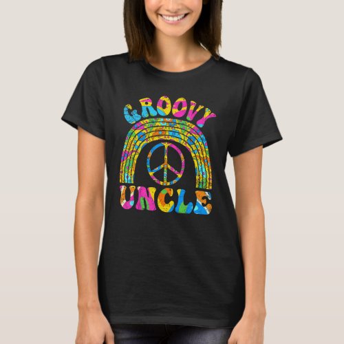 Groovy Uncle 70s Aesthetic 1970s Retro Uncle Hipp T_Shirt