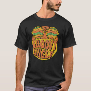 Groovy Uncle 70s Aesthetic Nostalgia 1970's Retro T-Shirt
