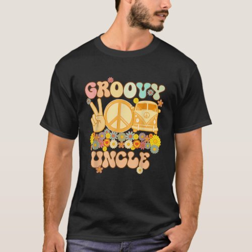 Groovy Uncle Retro Matching Family Baby Shower Fat T_Shirt