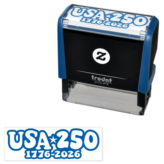 Groovy USA 250 - 1776-2026 Self-inking Stamp (In Situ)