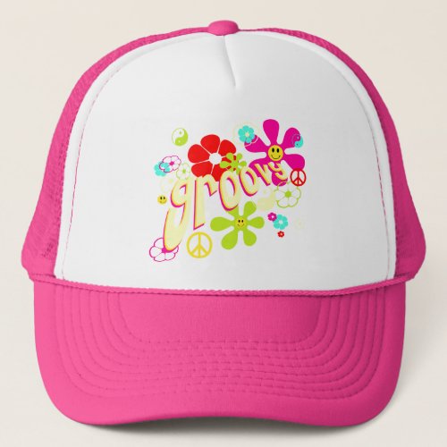 Groovy Vibe 70s Style Trucker Hat