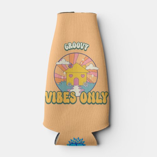 Groovy Vibes Only Bottle Cooler