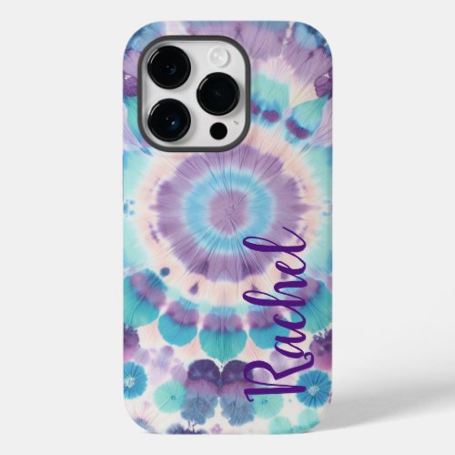 Groovy Vibes Tie Dye Case with Personalization
