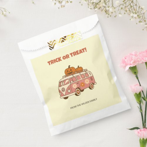 Groovy VW Van Trick or Treat Halloween Favor Bag