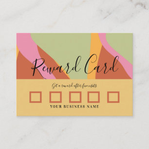 Groovy Waves Rewards Loyalty Business Calling Card
