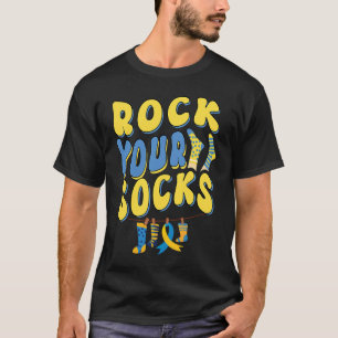 Groovy World Down Syndrome Day 2023 Rock Your Soc T-Shirt