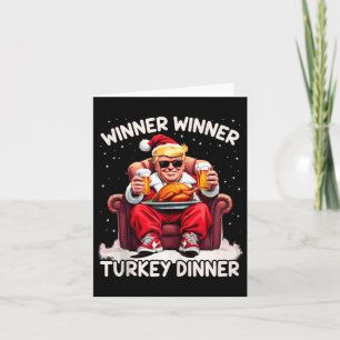 Groovy Xmas Trump Winner Winner Turkey Dinner Than Card
